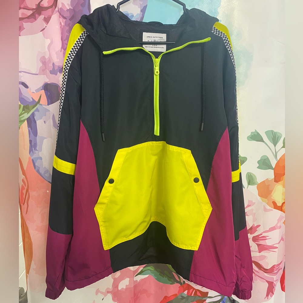 Urban Outfitters 90s Colourblock Windbreaker